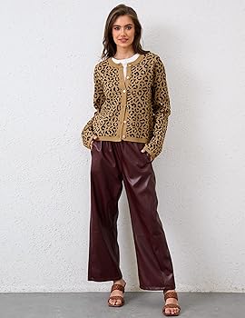 トップス Fake As Flowers Bobby Leopard Cardigan トップス Fake As Flowers Bobby Leopard Cardigan Fake As